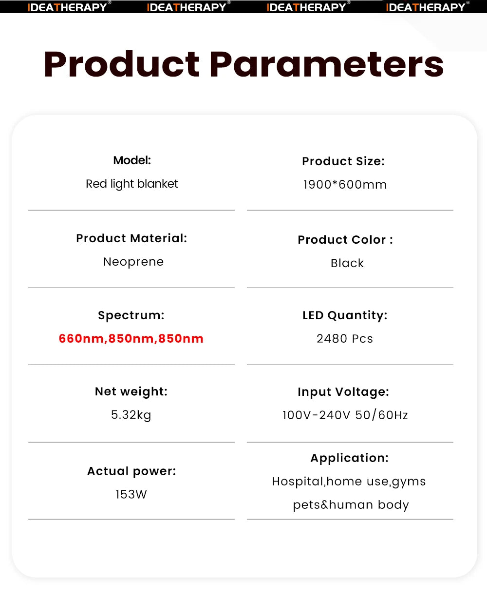 Red Light bed Red Light Mat Blanket Sleeping Bag Red Light Therapy 660NM 850NM for Spa Home Use