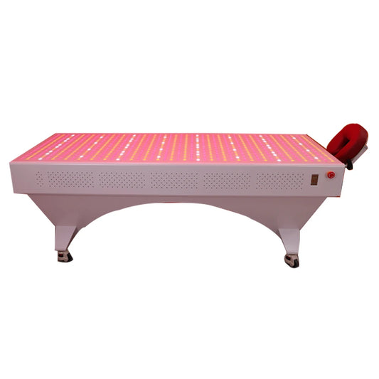 Horizontal 480,590,630,660, 670, 810, 830, 850,1060nm pain relief full body near infrared led red light therapy device panel bed