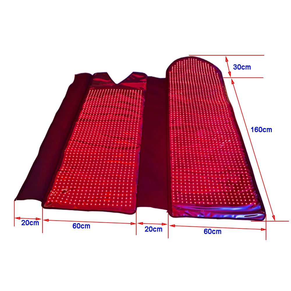 Red Light bed Red Light Mat Blanket Sleeping Bag Red Light Therapy 660NM 850NM for Spa Home Use