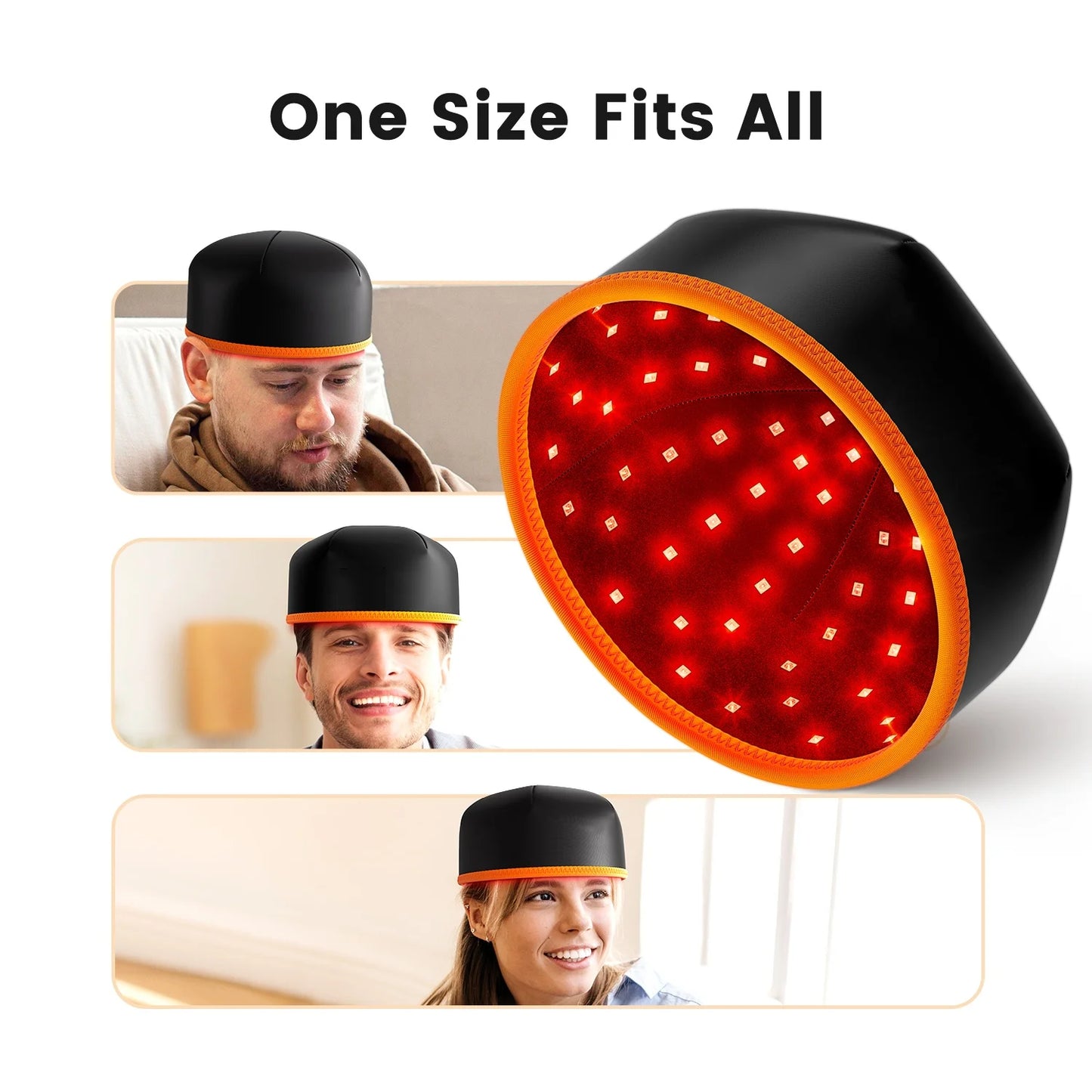 Red Light Hair Therapy Haircare Red Light Therapy Hair Growth Cap Activate Hair follicles Led Lights 660nm LED Lights