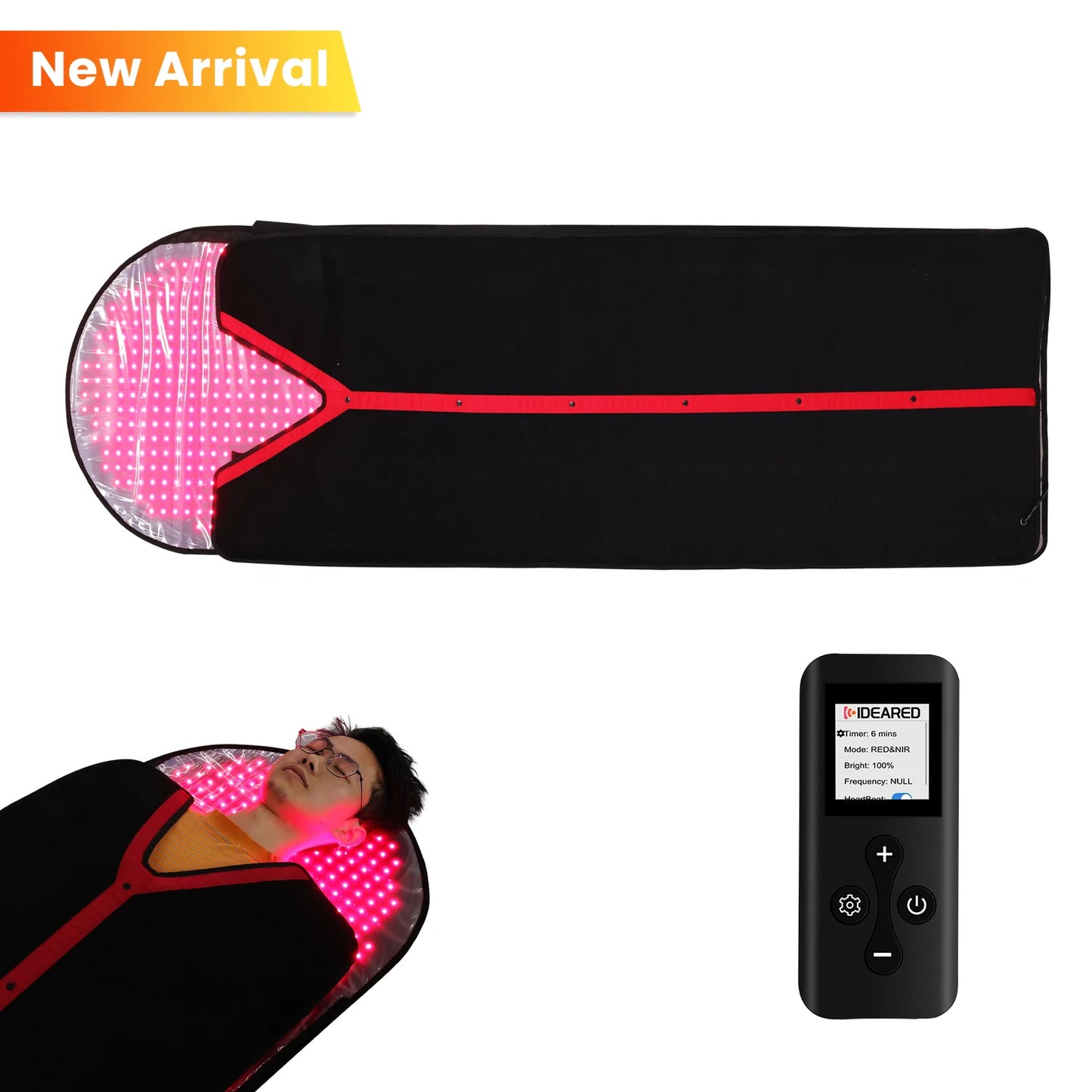 Red Light bed Red Light Mat Blanket Sleeping Bag Red Light Therapy 660NM 850NM for Spa Home Use