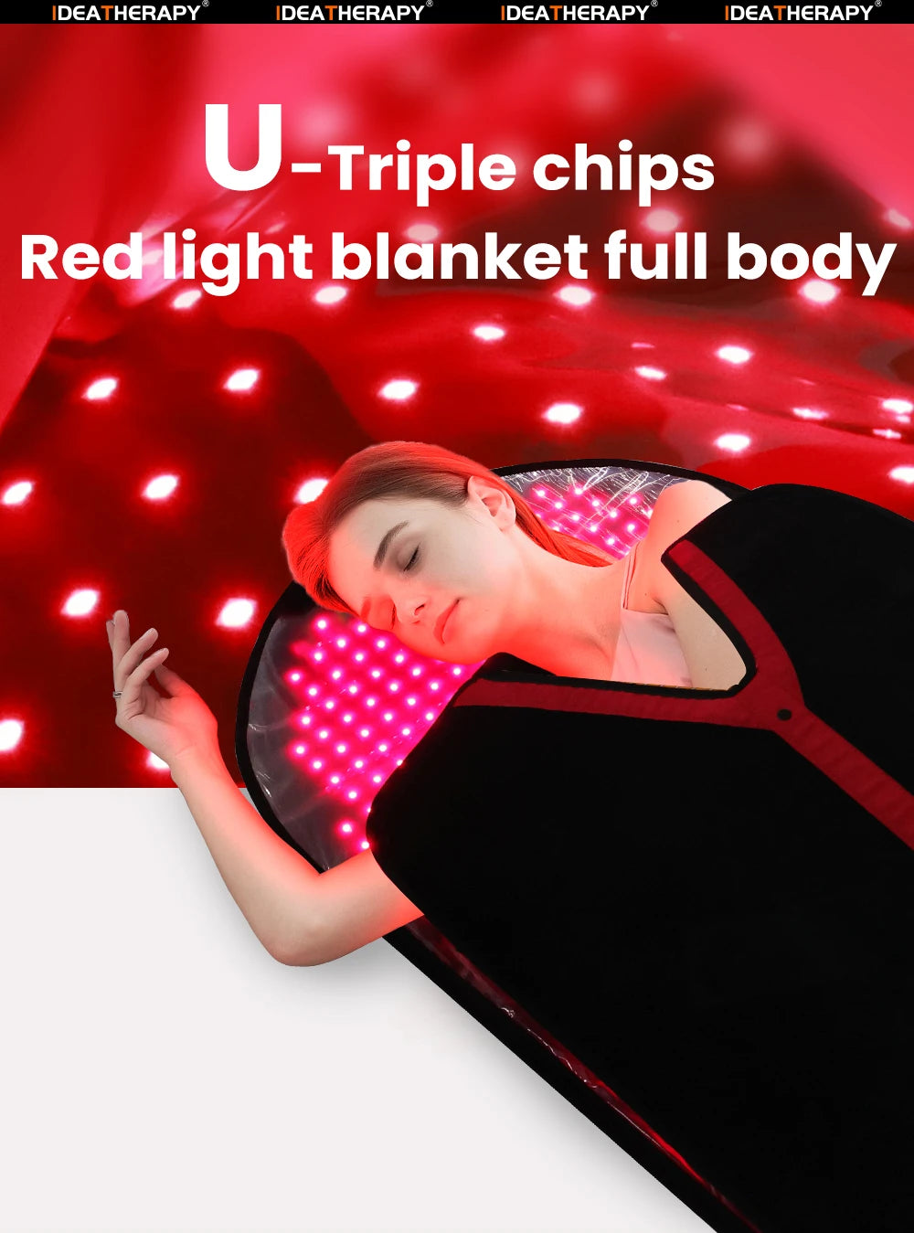 Red Light bed Red Light Mat Blanket Sleeping Bag Red Light Therapy 660NM 850NM for Spa Home Use
