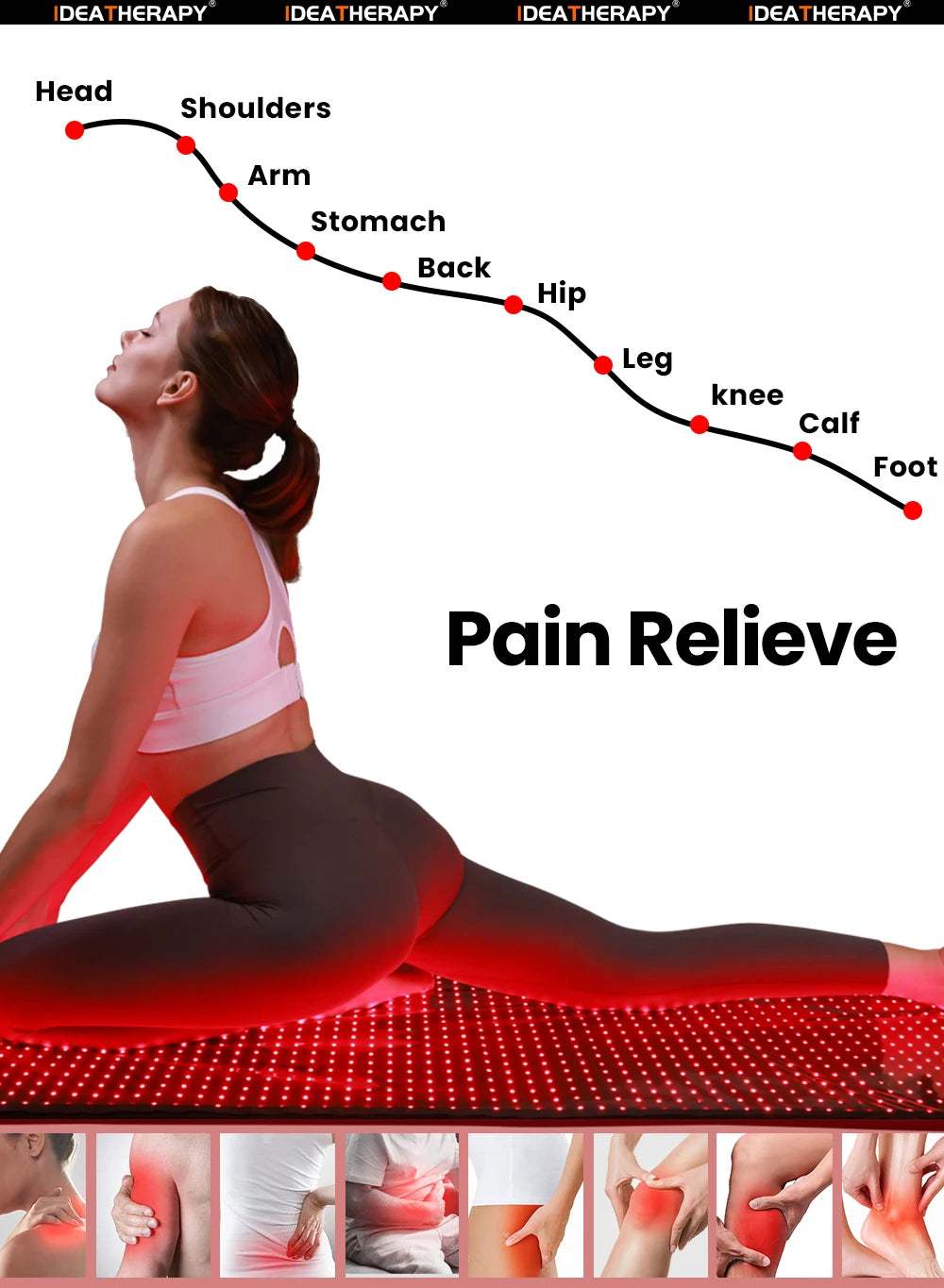 Red Light bed Red Light Mat Blanket Sleeping Bag Red Light Therapy 660NM 850NM for Spa Home Use