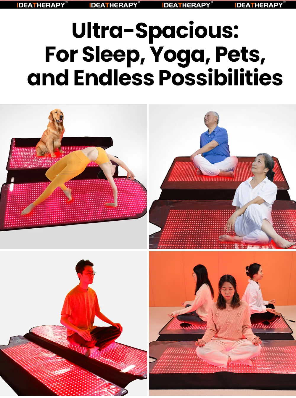 Red Light bed Red Light Mat Blanket Sleeping Bag Red Light Therapy 660NM 850NM for Spa Home Use