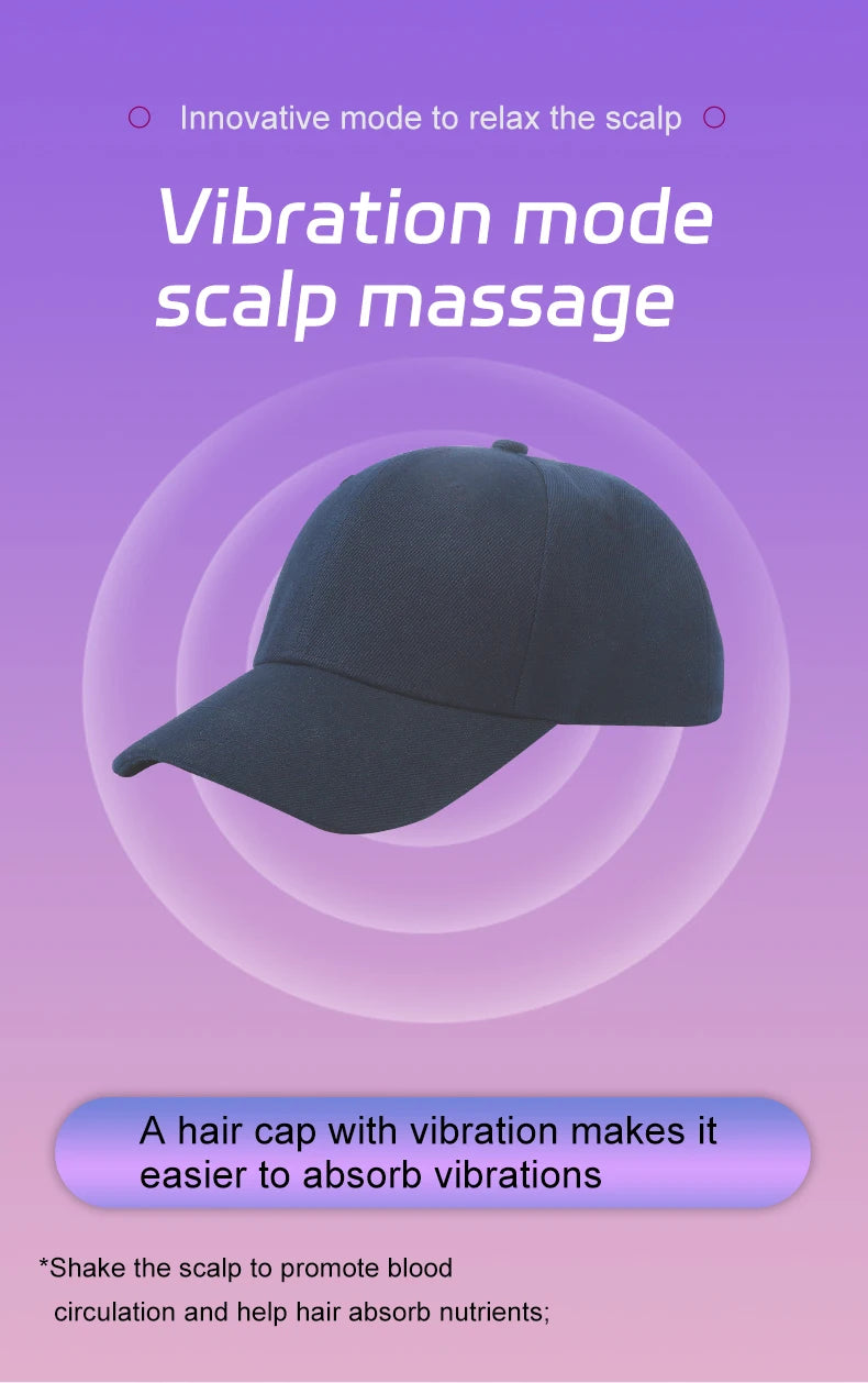 Red Light Hair Therapy Haircare Red Light Therapy Hair Growth Cap Activate Hair follicles Led Lights 660nm LED Lights